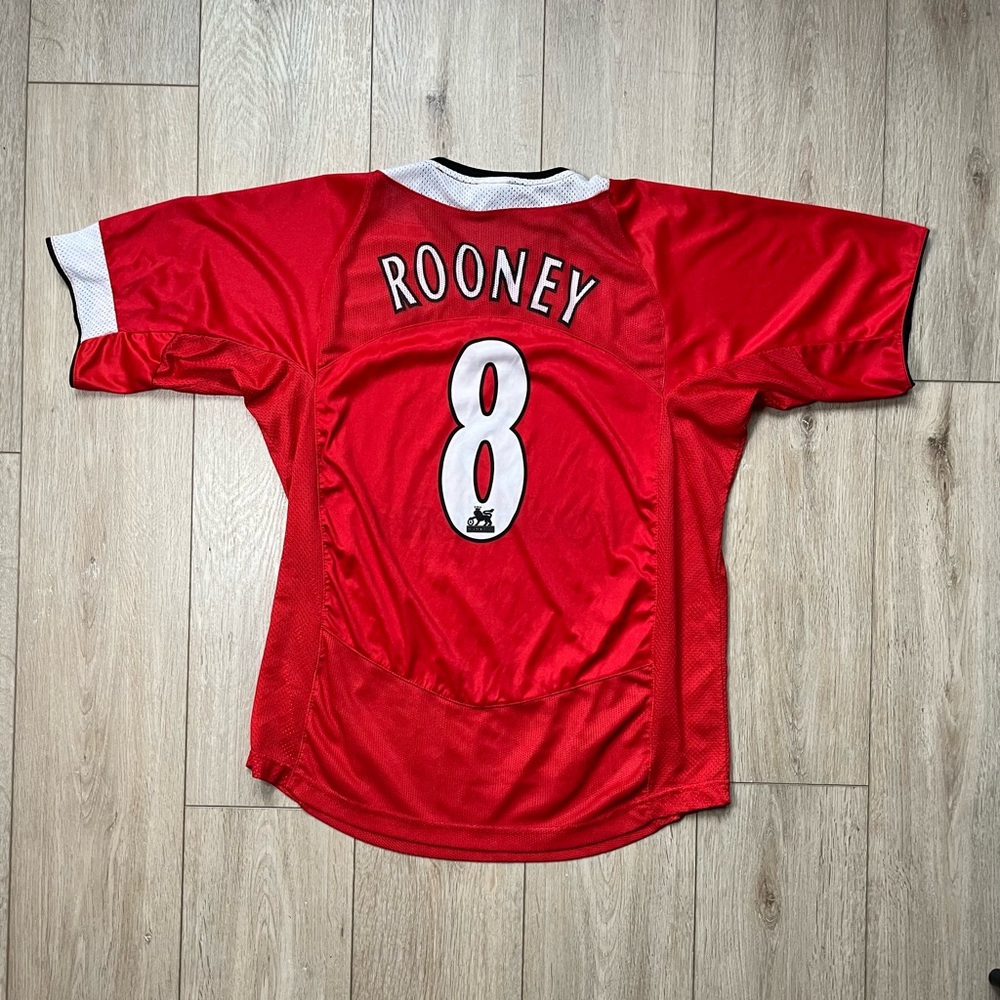 Vintage 7 Stars Manchester United Soccer Shirt, Rooney